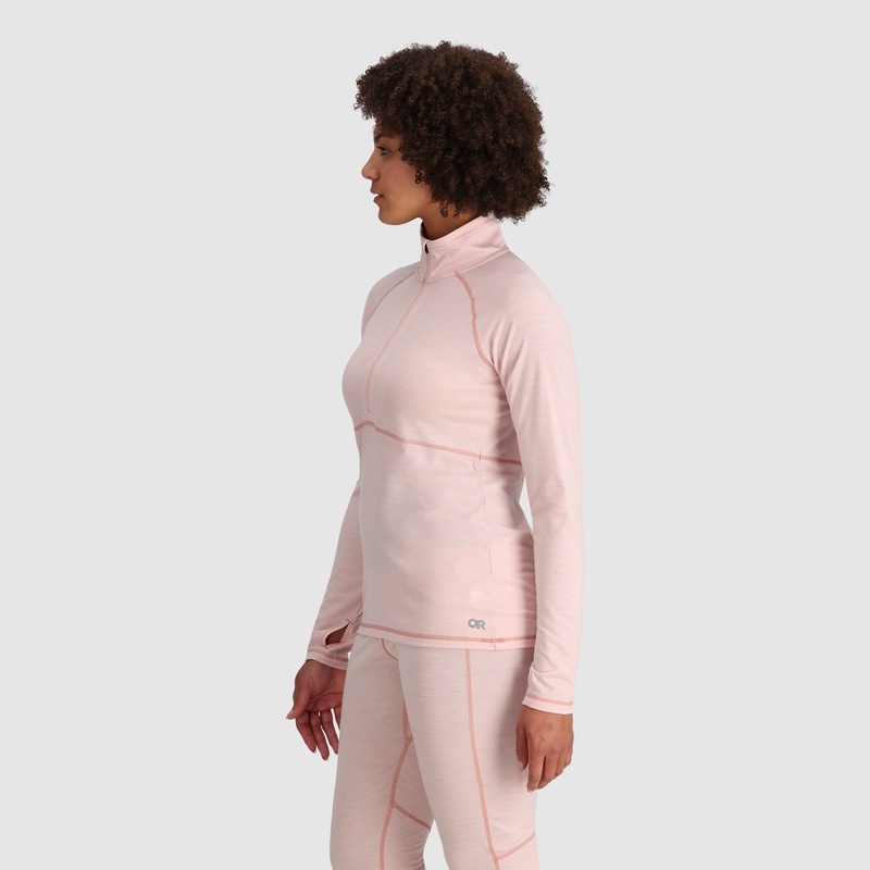 Outdoor Research Alpine Onset Merino Half Zip Funktionsshirt Damen Rosa | Österreich-478CNOZDX