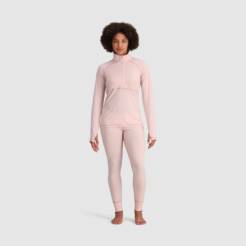 Outdoor Research Alpine Onset Merino Half Zip Funktionsshirt Damen Rosa | Österreich-478CNOZDX