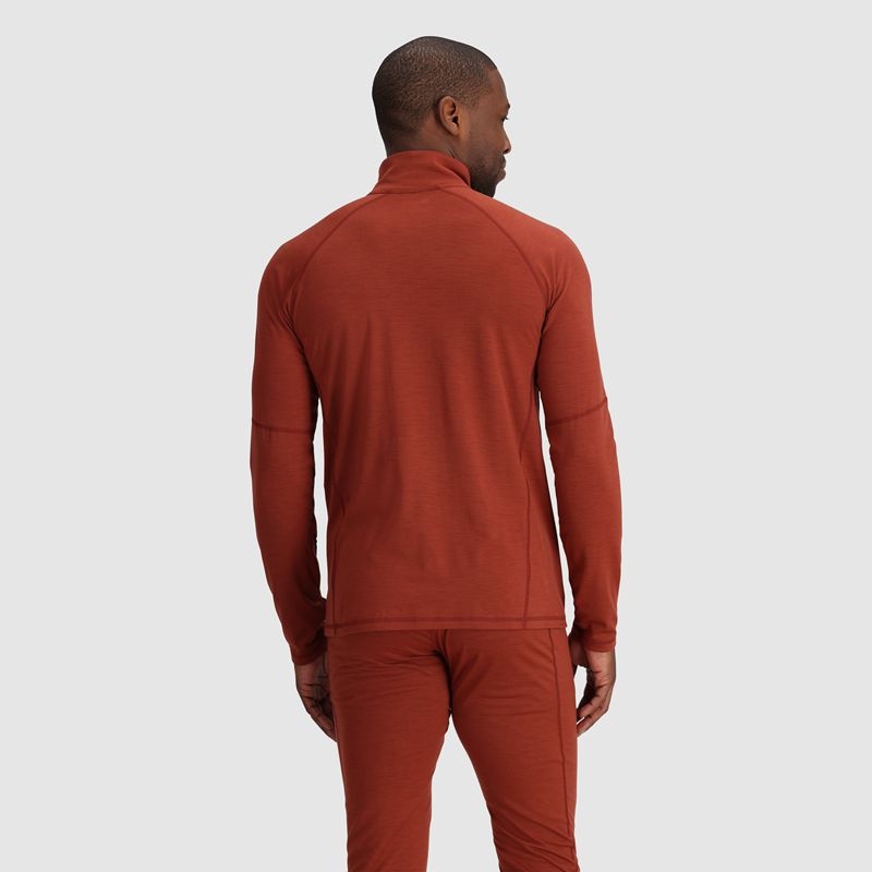 Outdoor Research Alpine Onset Merino Quarter Zip Funktionsshirt Herren Rot Braun | Österreich-067BPWKLN