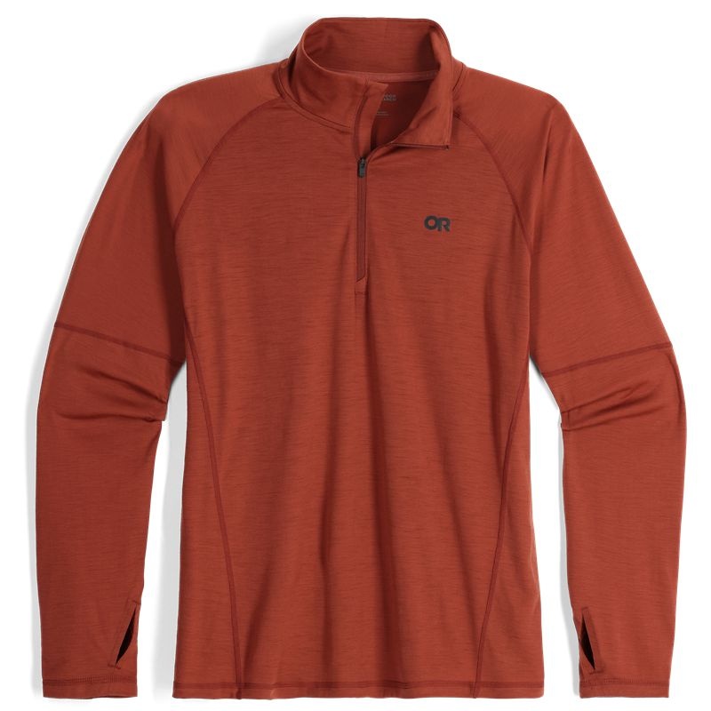 Outdoor Research Alpine Onset Merino Quarter Zip Funktionsshirt Herren Rot Braun | Österreich-067BPWKLN