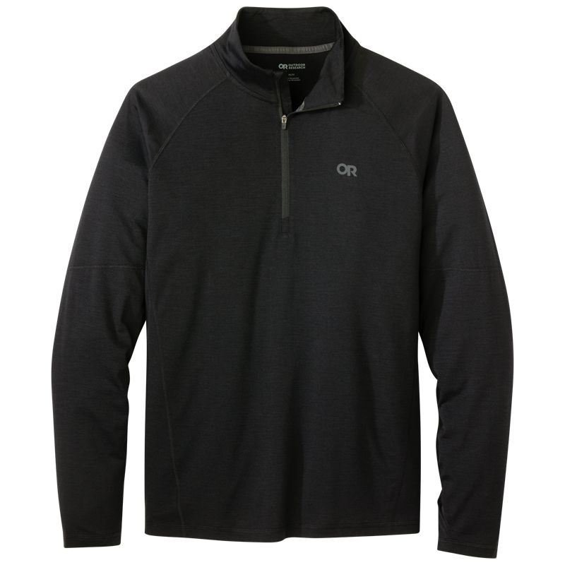 Outdoor Research Alpine Onset Merino Quarter Zip Funktionsshirt Herren Schwarz | Österreich-283WCFRVT