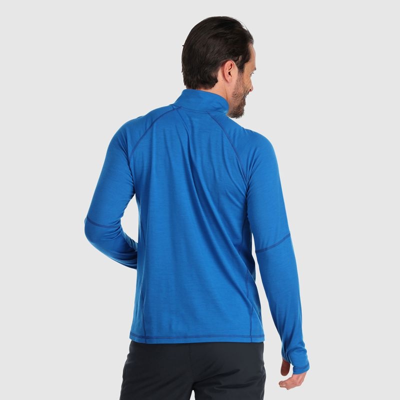 Outdoor Research Alpine Onset Merino Quarter Zip Funktionsshirt Herren Blau | Österreich-105MDRBJP