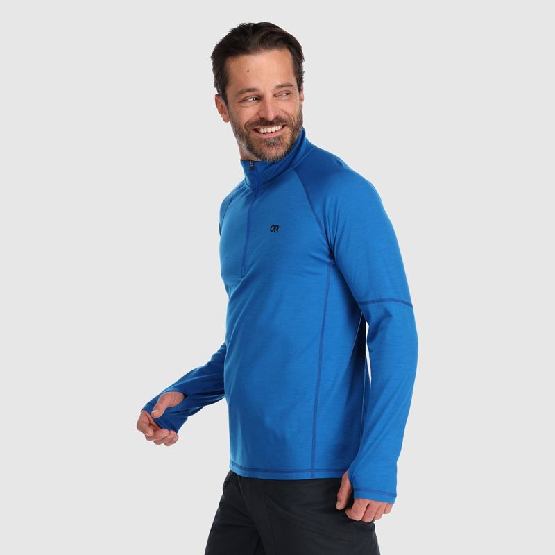 Outdoor Research Alpine Onset Merino Quarter Zip Funktionsshirt Herren Blau | Österreich-105MDRBJP