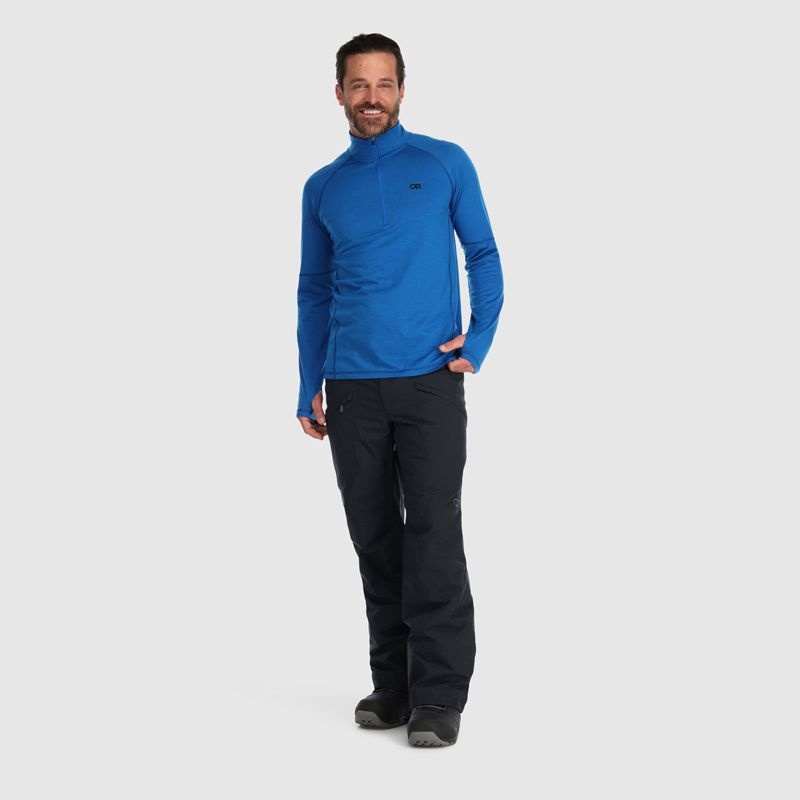 Outdoor Research Alpine Onset Merino Quarter Zip Funktionsshirt Herren Blau | Österreich-105MDRBJP