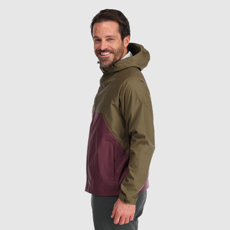 Outdoor Research Apollo Regenjacke Herren Olivgrün Bordeaux | Österreich-316TQNFWL