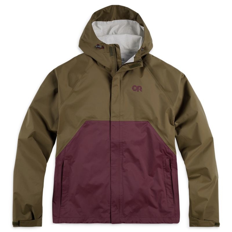 Outdoor Research Apollo Regenjacke Herren Olivgrün Bordeaux | Österreich-316TQNFWL