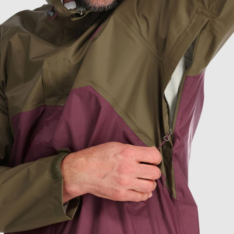 Outdoor Research Apollo Regenjacke Herren Olivgrün Bordeaux | Österreich-316TQNFWL