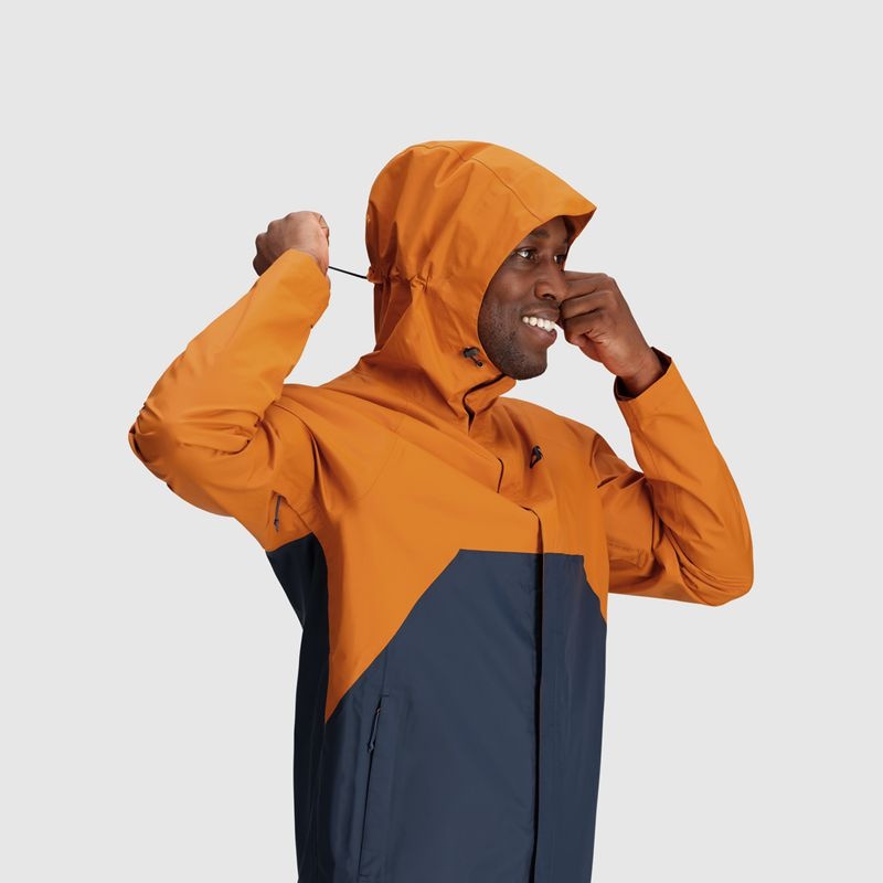 Outdoor Research Apollo Regenjacke Herren Orange Dunkelblau | Österreich-695THGXOB