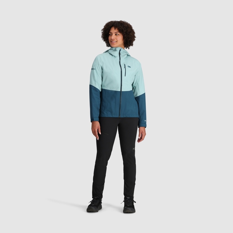 Outdoor Research Aspire II GORE-TEX® Jacken Damen Türkis Navy | Österreich-086YMZIRG