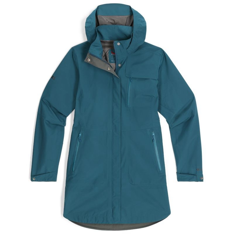 Outdoor Research Aspire Trench Regenjacke Damen Dunkeltürkis | Österreich-706THBZFM