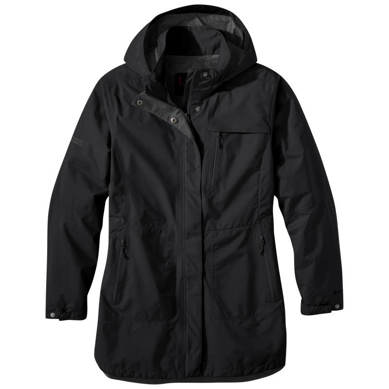 Outdoor Research Aspire Trench Regenjacke Damen Schwarz | Österreich-610ZVXCPF