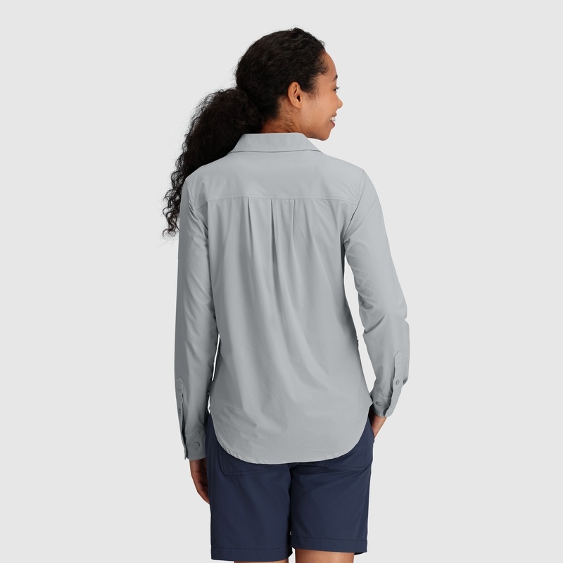 Outdoor Research Astroman Long Sleeve Sun Hemd Damen Hellgrau | Österreich-760ZDVOQX