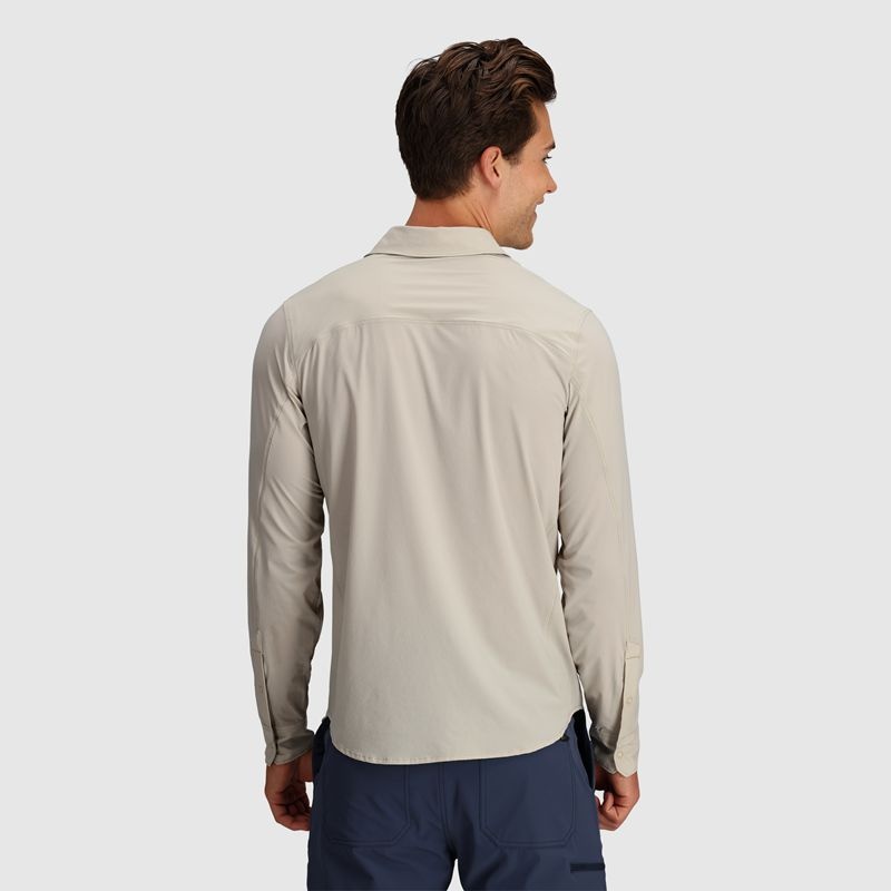 Outdoor Research Astroman Long Sleeve Sun Hemd Herren Khaki | Österreich-392RZUFXV