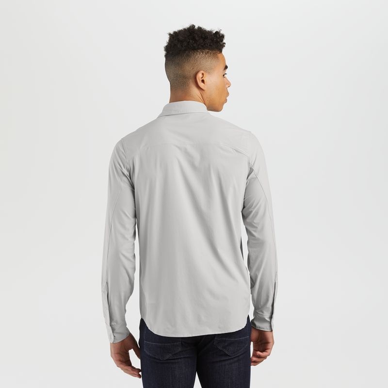 Outdoor Research Astroman Long Sleeve Sun Hemd Herren Hellgrau | Österreich-613XPIRDB