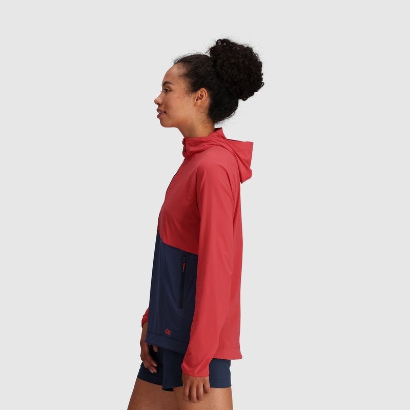 Outdoor Research Astroman Sun Hoodie Damen Rot Blau | Österreich-538EPDHOI