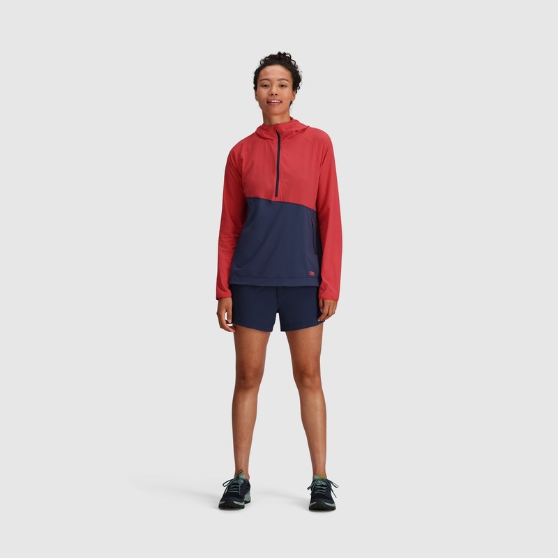 Outdoor Research Astroman Sun Hoodie Damen Rot Blau | Österreich-538EPDHOI