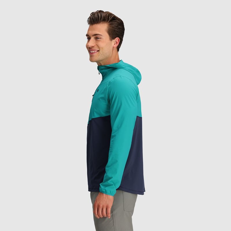 Outdoor Research Astroman Sun Hoodie Herren Türkis | Österreich-370HQSCIO