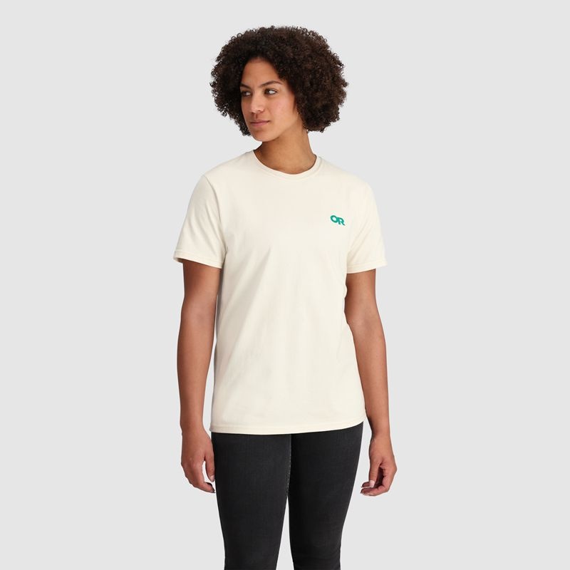 Outdoor Research Back Logo T-shirts Herren Weiß | Österreich-105CAHVEF