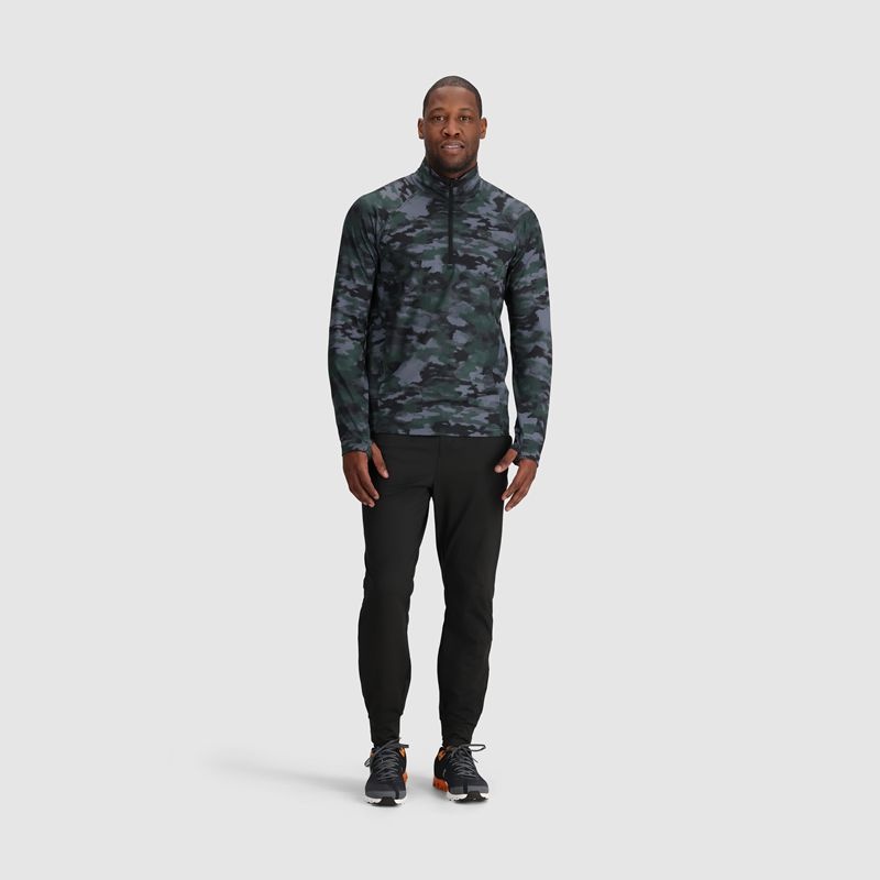 Outdoor Research Baritone Quarter Zip Funktionsshirt Herren Camouflage | Österreich-207LRMEPJ