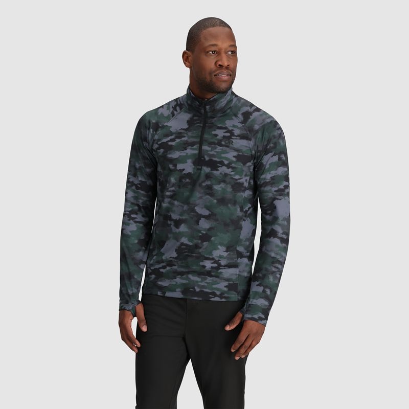 Outdoor Research Baritone Quarter Zip Funktionsshirt Herren Camouflage | Österreich-207LRMEPJ