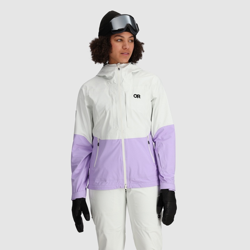 Outdoor Research Carbide Skijacke Damen Weiß Lila | Österreich-058HBYUER