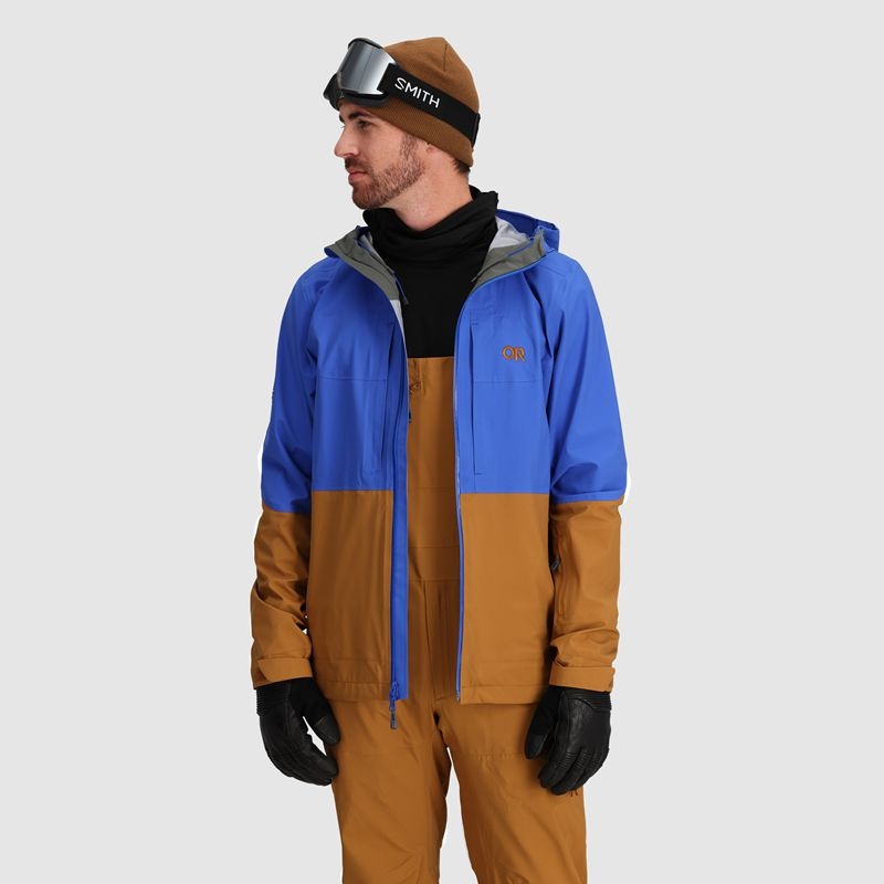 Outdoor Research Carbide Skijacke Herren Blau Braun | Österreich-514WNQBSK