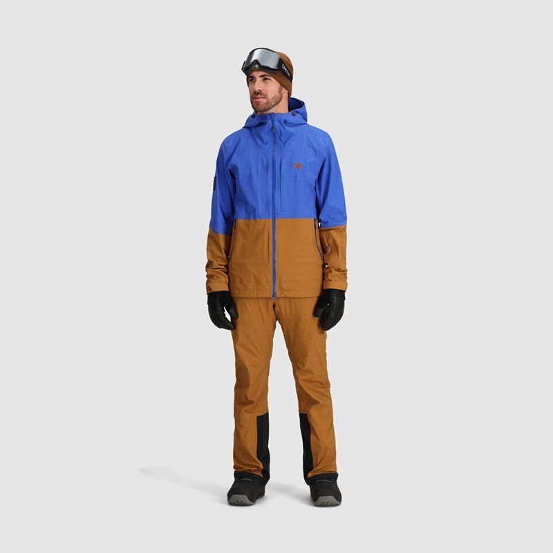 Outdoor Research Carbide Skijacke Herren Blau Braun | Österreich-514WNQBSK