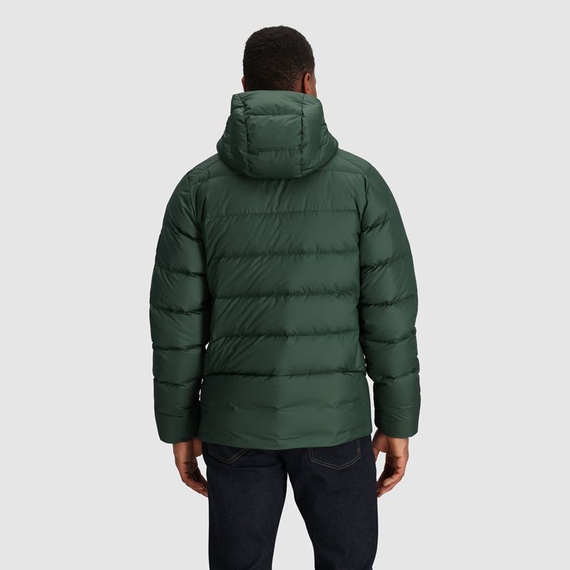 Outdoor Research Coldfront Down Hoodie Daunenjacke Herren Grün | Österreich-643MWXKOT