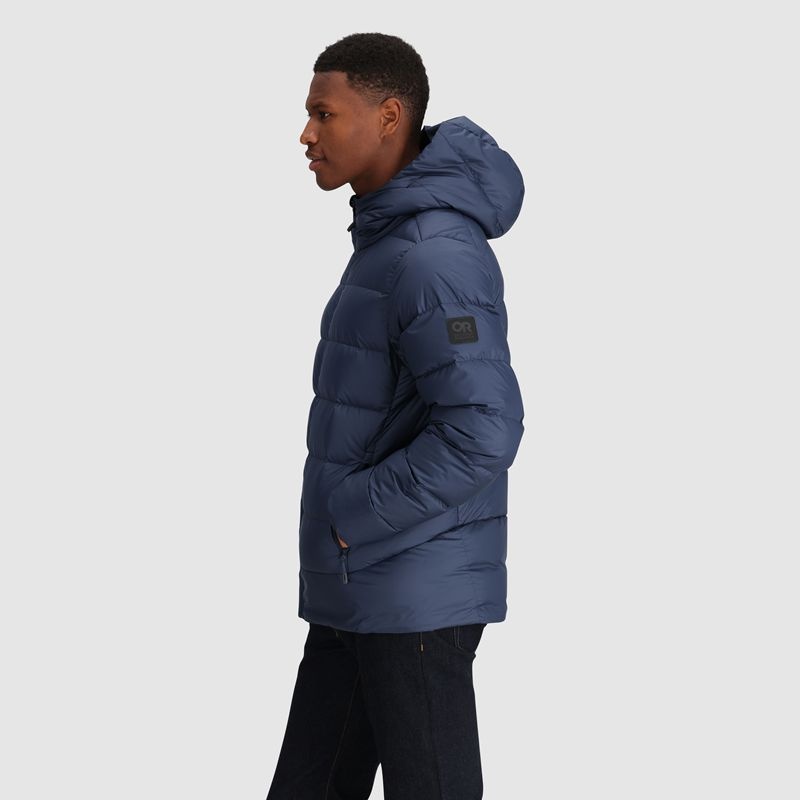 Outdoor Research Coldfront Down Hoodie Daunenjacke Herren Navy | Österreich-760EFTQXP