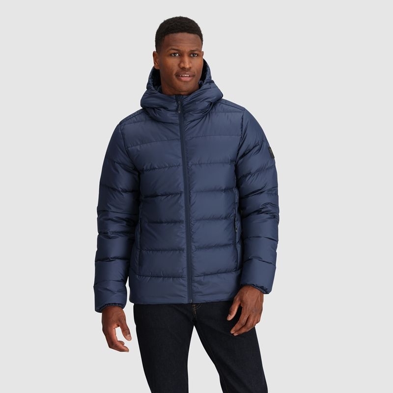 Outdoor Research Coldfront Down Hoodie Daunenjacke Herren Navy | Österreich-760EFTQXP