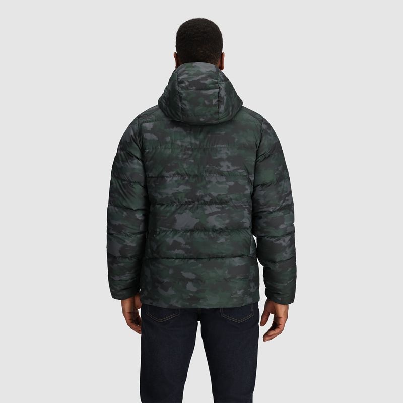 Outdoor Research Coldfront Down Hoodie Daunenjacke Herren Camouflage | Österreich-569LCFBXK