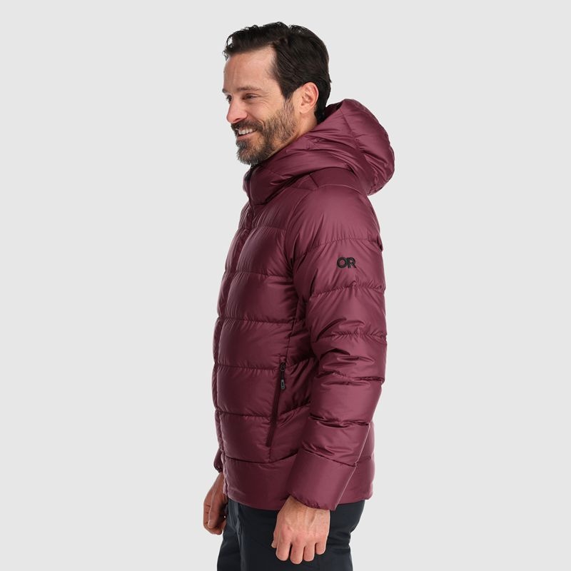 Outdoor Research Coldfront Down Hoodie Daunenjacke Herren Bordeaux | Österreich-391AUZHWS