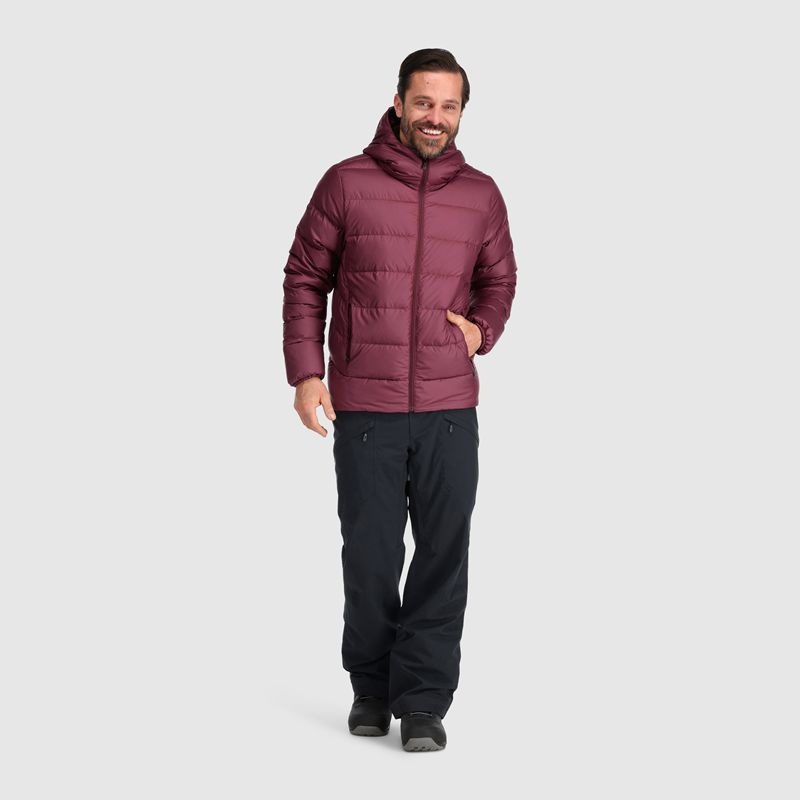 Outdoor Research Coldfront Down Hoodie Daunenjacke Herren Bordeaux | Österreich-391AUZHWS