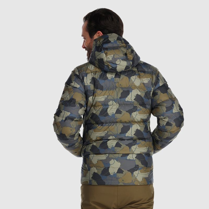 Outdoor Research Coldfront Down Hoodie Daunenjacke Herren Camouflage | Österreich-793KOJGMA