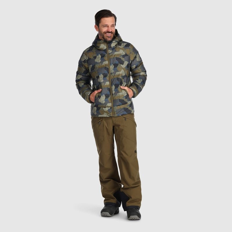 Outdoor Research Coldfront Down Hoodie Daunenjacke Herren Camouflage | Österreich-793KOJGMA