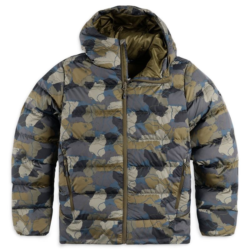 Outdoor Research Coldfront Down Hoodie Daunenjacke Herren Camouflage | Österreich-793KOJGMA