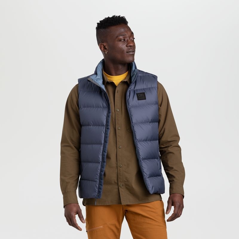 Outdoor Research Coldfront Down Weste Herren Navy | Österreich-178XQGPTO