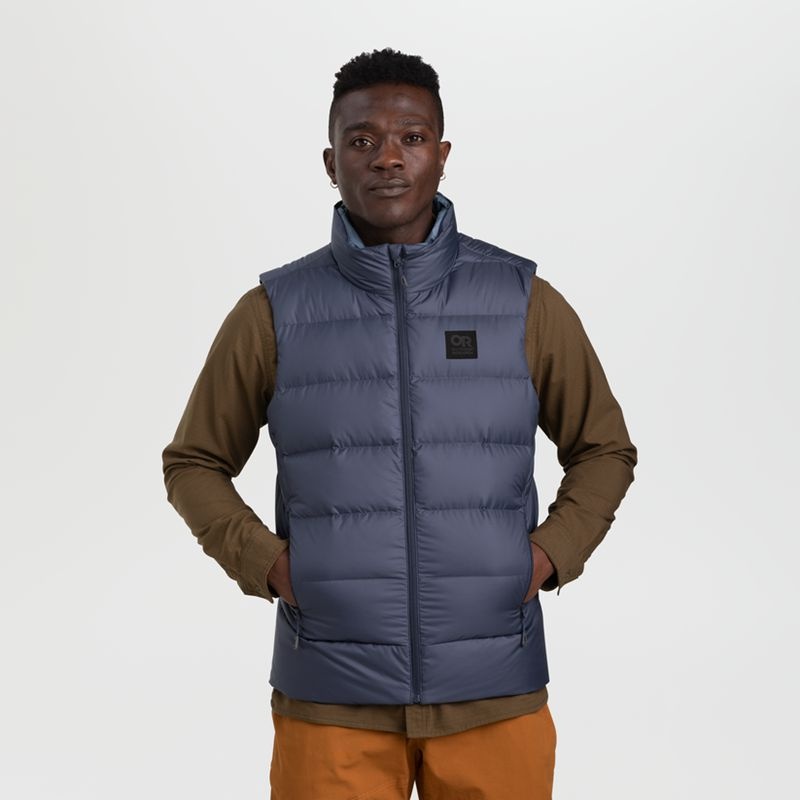 Outdoor Research Coldfront Down Weste Herren Navy | Österreich-178XQGPTO