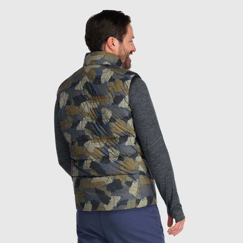 Outdoor Research Coldfront Down Weste Herren Camouflage | Österreich-503XLHAPW