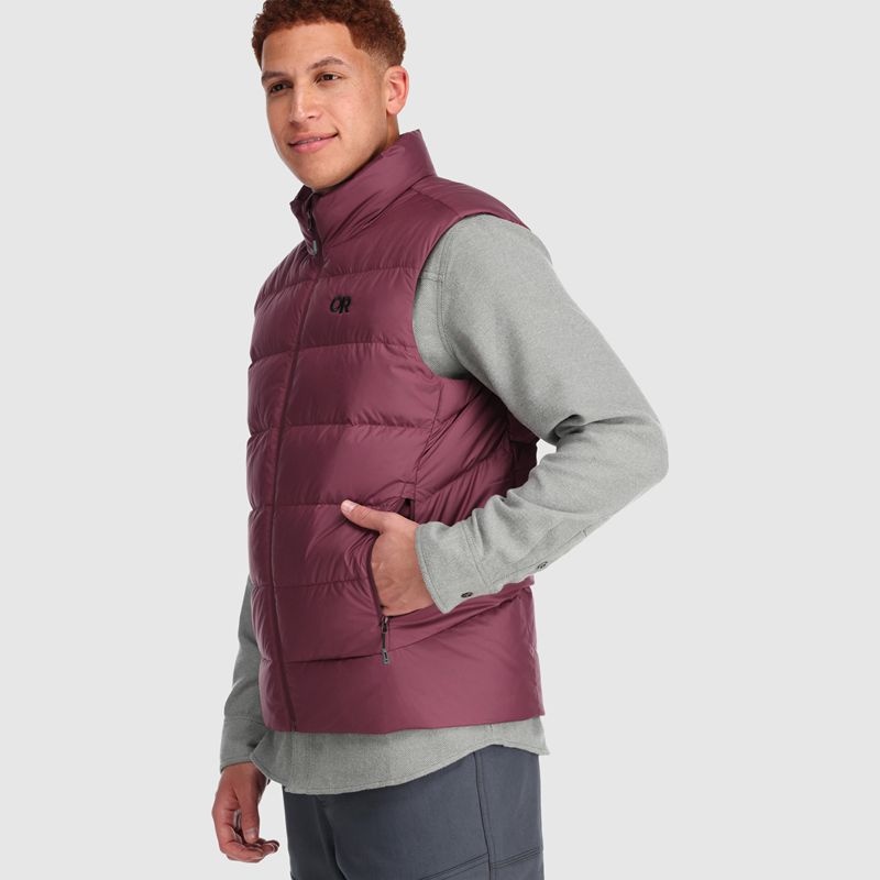 Outdoor Research Coldfront Down Weste Herren Bordeaux | Österreich-809APQGZE