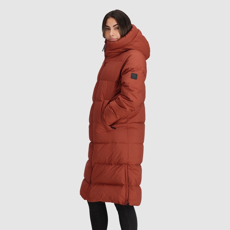 Outdoor Research Coze Down Parka Damen Rot Braun | Österreich-781WLGOHE