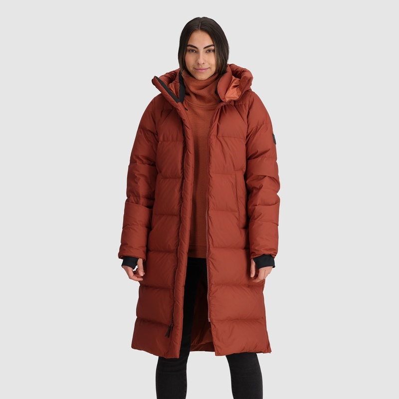 Outdoor Research Coze Down Parka Damen Rot Braun | Österreich-781WLGOHE