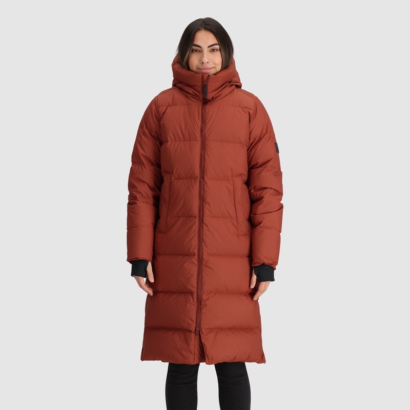 Outdoor Research Coze Down Parka Damen Rot Braun | Österreich-781WLGOHE