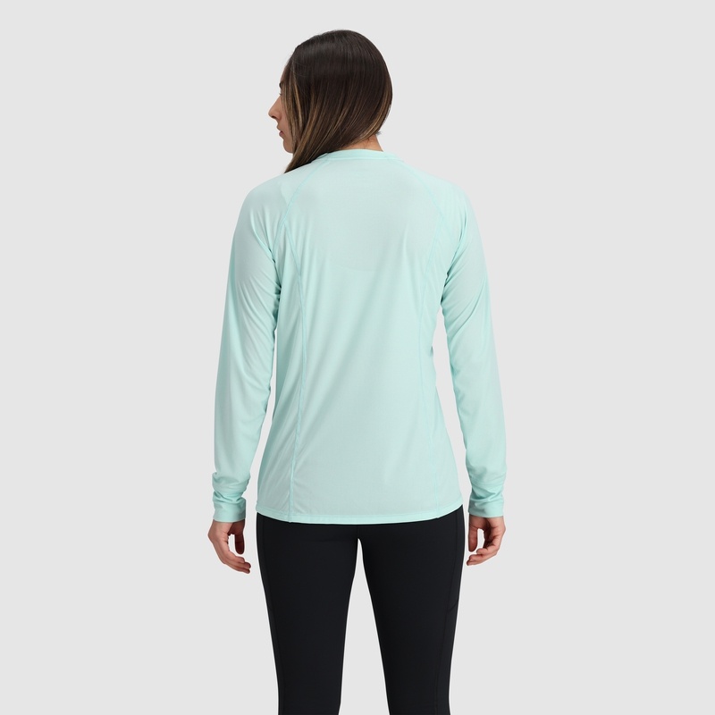 Outdoor Research Echo Long Sleeve T-shirts Damen Helltürkis | Österreich-230GDMEJF