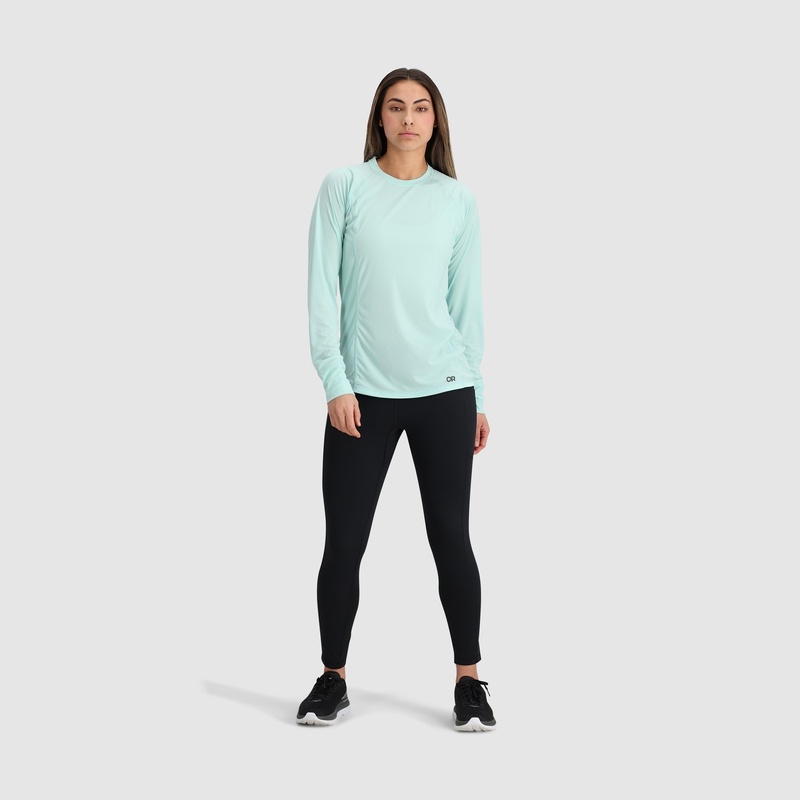 Outdoor Research Echo Long Sleeve T-shirts Damen Helltürkis | Österreich-230GDMEJF