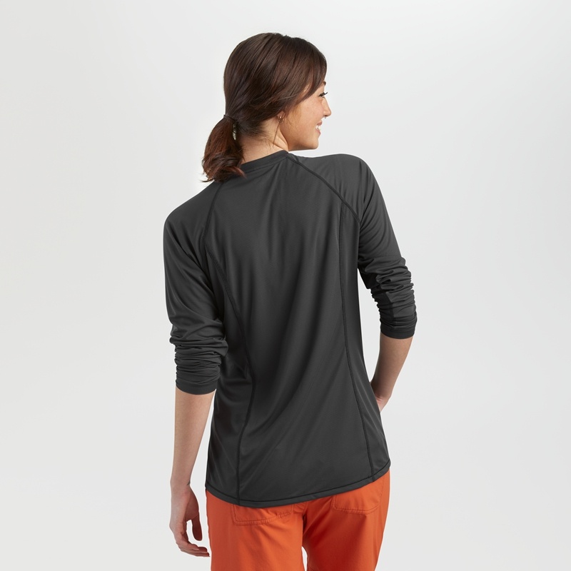 Outdoor Research Echo Long Sleeve T-shirts Damen Dunkelgrau | Österreich-371SEXFBG