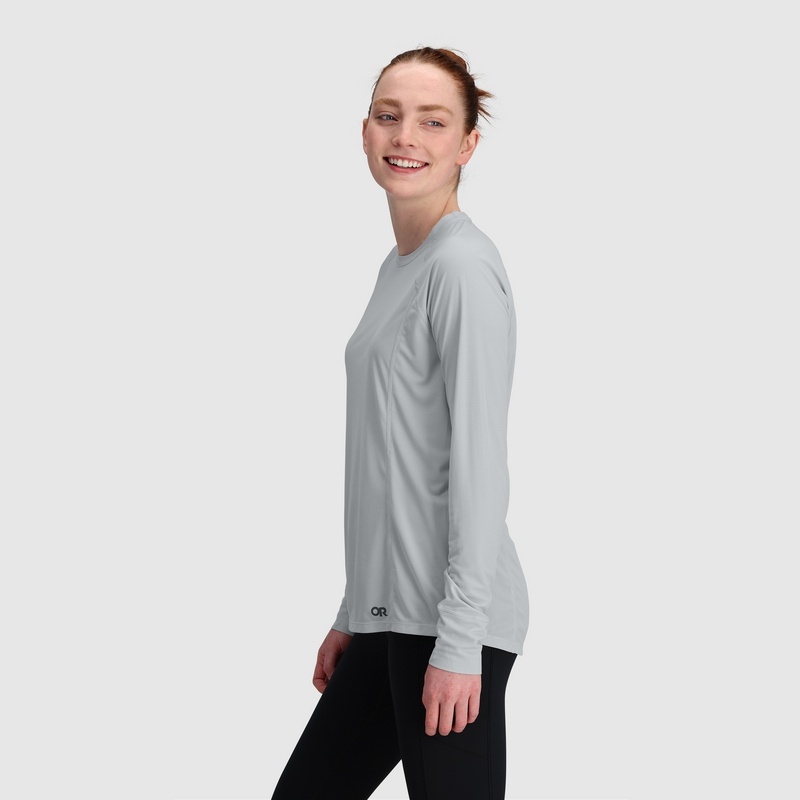 Outdoor Research Echo Long Sleeve T-shirts Damen Hellgrau | Österreich-291RAIJVE