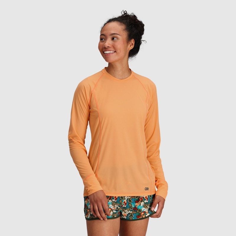 Outdoor Research Echo Long Sleeve T-shirts Damen Orange | Österreich-640LXATWZ