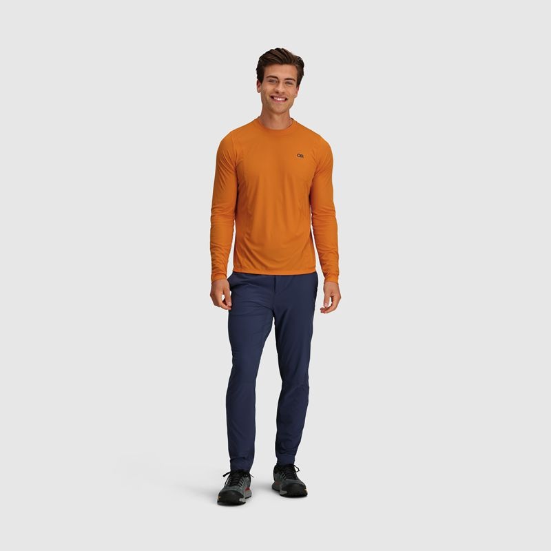 Outdoor Research Echo Long Sleeve T-shirts Herren Orange | Österreich-673WNBJPV