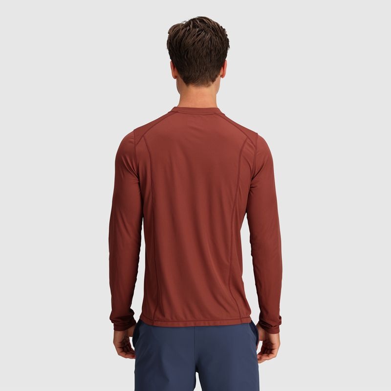 Outdoor Research Echo Long Sleeve T-shirts Herren Rot Braun | Österreich-650SCXGDR